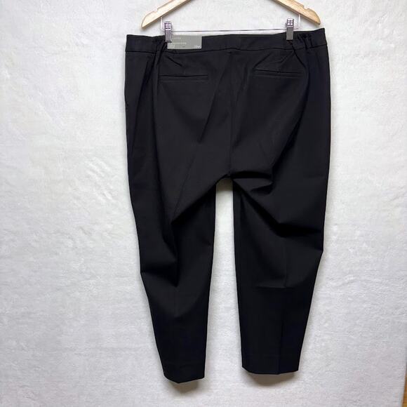 Talbots Hampshire Ankle Pants - Curvy Fit Black Womens Plus Size 18WP PETITE - Picture 3 of 9
